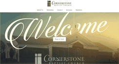 Desktop Screenshot of cornerstonebaptist.info